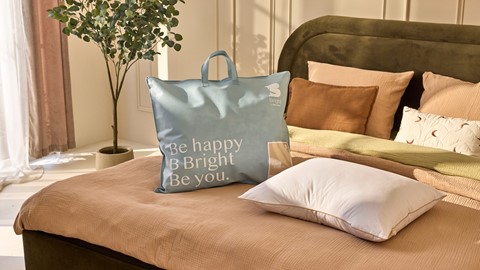 Hoofdkussen B Bright Natural Kapok