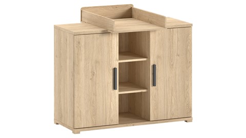 Commode Sam met opzetstuk, eik