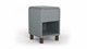 Nachtkast rond B Bright met 1 lade en poten, dark blue