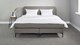Box Manchester met gestoffeerd matras, lichtgrijs