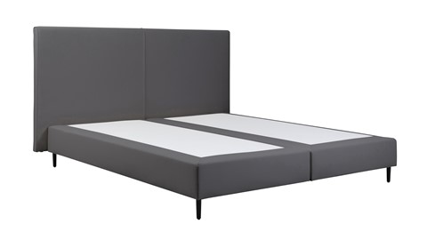 Boxspring Opal vlak zonder matras, anthracite state