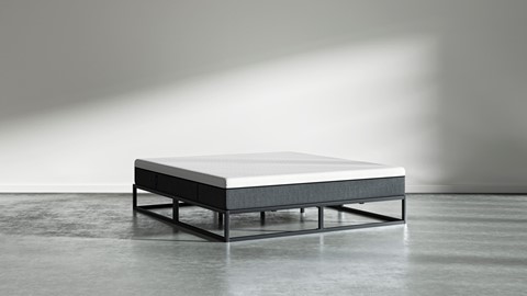 Emma Metal bed met Emma O2 medium matras, zwart