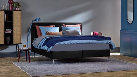 Top doolhof Paine Gillic Boxspring Emerald vlak met B Bright matras 3100/3150 | Beter Bed