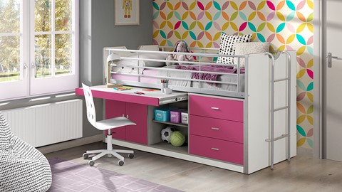 Halfhoogslaper Bonny, roze
