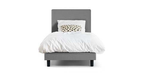 Box Ambra vlak met Easy Pocket matras, lichtgrijs