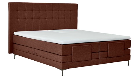 Boxspring Jade verstelbaar met gestoffeerd matras, copper