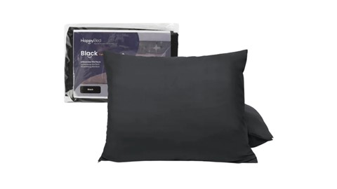 Kussensloop Black (set van 2 stuks), zwart