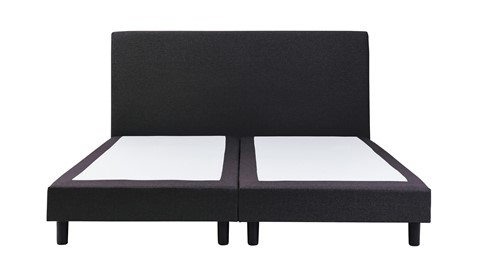 Boxspring Cisano vlak zonder matras, zwart