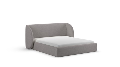 Bed Cove - Wool look, light grey