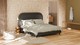 Bed Amber velvet glow, dark grey