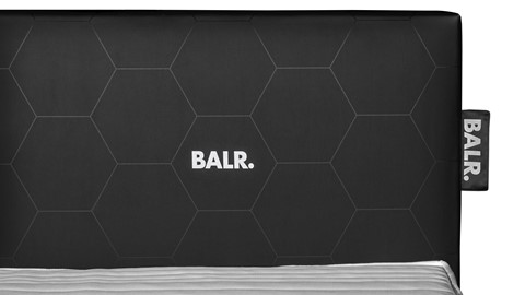 Boxspring BALR Experience vlak met gestoffeerd matras, neptun