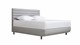 TEMPUR® Bed Arc met hoofdbord Vectra, vlakke schotelbodem en Pro matrassen, Stone