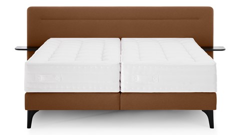 Boxspring Element Hallbar vlak met Balance matras, olbia caramel