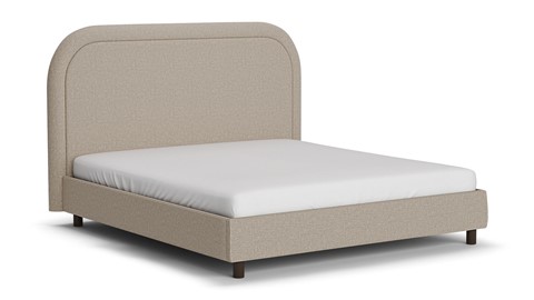Bed Amber linen touch, beige