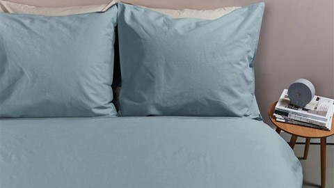 Dekbedovertrek Cotton Uni, blue
