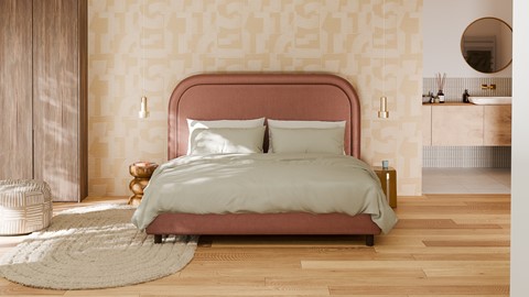 Bed Amber velvet glow, blush