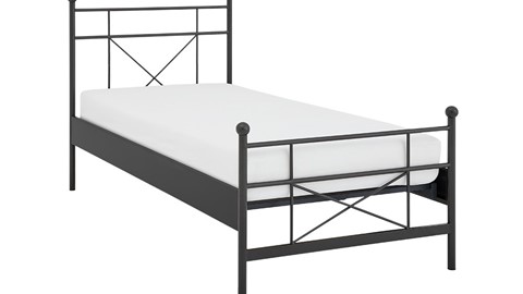 Bed Milano, antraciet