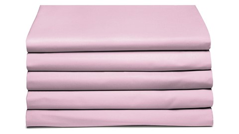 Hoeslaken Basic splittopmatras, roze