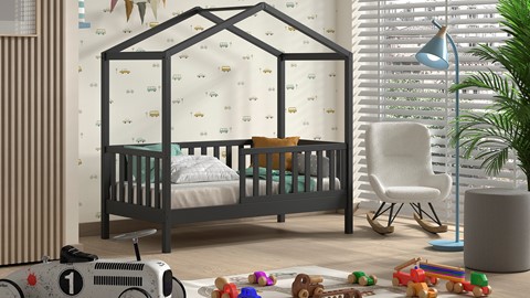 Huisbed Peuter Dallas, antraciet