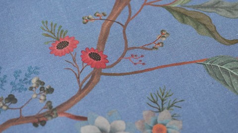 Dekbedovertrek Bustani, blue