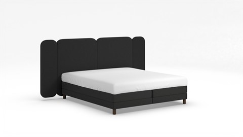 Elektrische boxspring Ridge met Kårlsson Excellence matras, anthracite