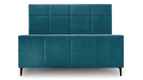 Boxspring Attraktiv Trendik vlak zonder matras, teal