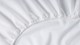 Hoeslaken Biologisch perkal matras, wit