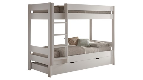 Stapelbed met slaaplade Primo, wit