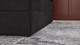 Opbergboxspring Pearl vlak met gestoffeerd matras, charcoal