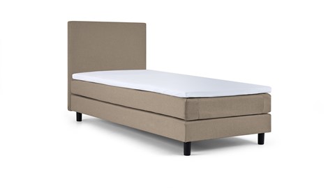 Box Ambra vlak met gestoffeerd matras, taupe