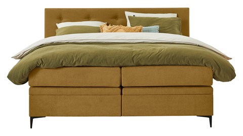 Opbergbox Citrine met gestoffeerd matras, ocre