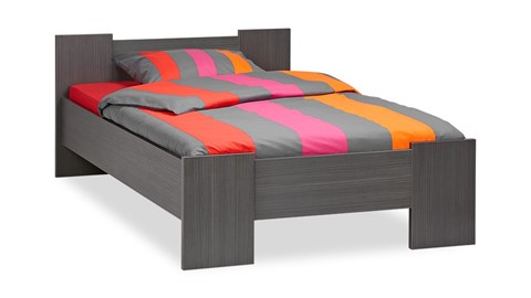 Bed Woody, donkergrijs