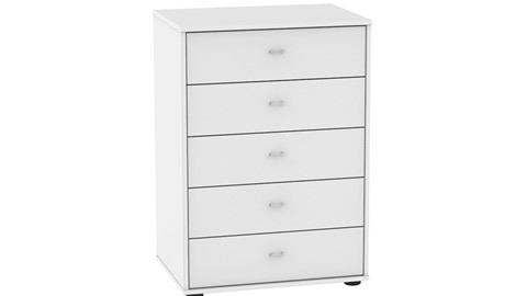 Commode Tokio met 5 laden, wit