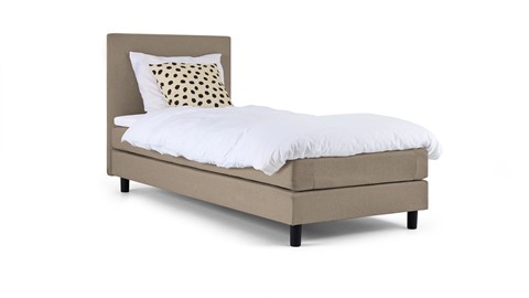 Box Ambra vlak met gestoffeerd matras, taupe