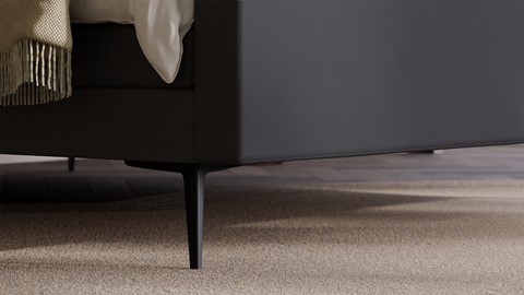 Elektrische boxspring Glade - Soft suede, grey