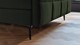 Boxspring Attraktiv Trendik vlak met gestoffeerd matras, green