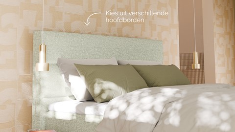 Boxspring Mica - Bold touch, green