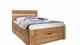 Bed Butiken met hoofdbord met verlichting, wotan eiken