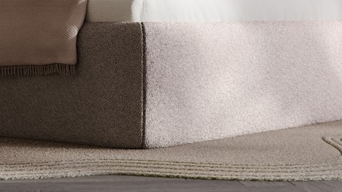 Bed Cove - Wool look, off white