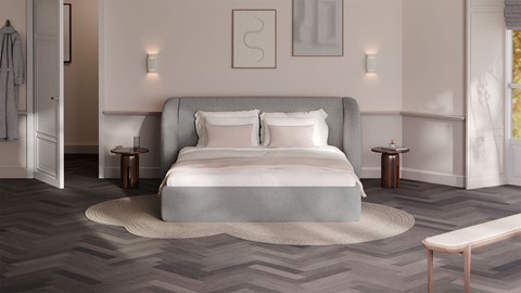 Bed Cove - Wool look, light grey