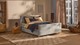 Boxspring Mica - Soft touch, light blue