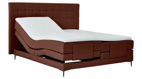 Boxspring Jade verstelbaar met gestoffeerd matras, copper