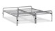 Bed & onderschuifBed Doppia, zilver
