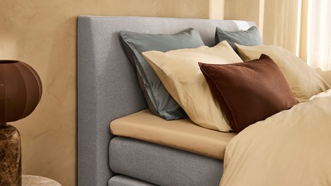 Boxspring Autentik Kurbat, light grey