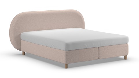 Boxspring Flow - Warm wool, beige