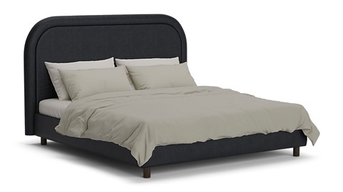 Bed Amber velvet glow, navy