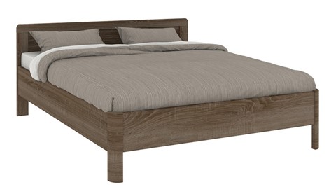 Bed Bienne Rondo, truffel eiken