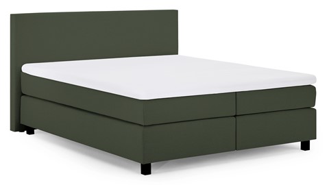 Boxspring Autentik Tunn vlak met gestoffeerd matras, green