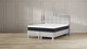 Boxspring Emma Deluxe Elegant vlak met Emma O2 matras, light grey
