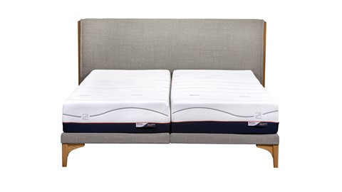 Bed Element Mind vlak met Cool Motion 6 matrassen, natural